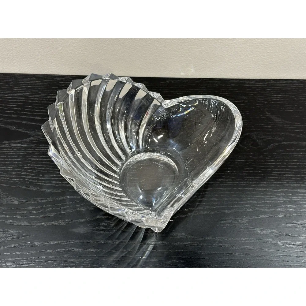 Gorham Crystal Heart Dish 8